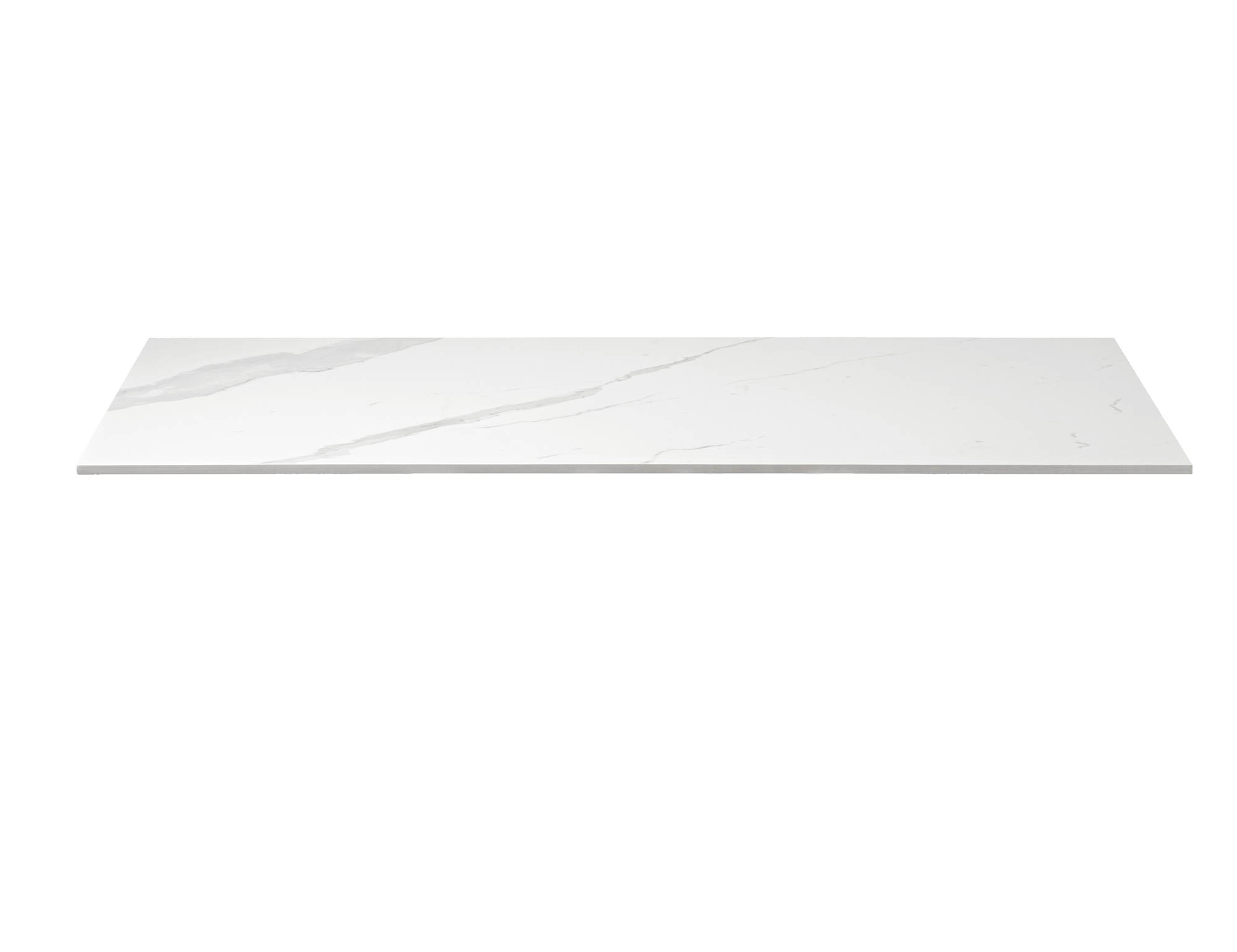White Calacatta Marble Rectangular Tabletop